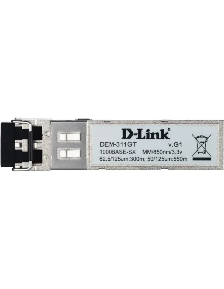 D-Link DEM-311GT Módulo Transceptor SFP de Fibra Óptica hasta 550 M