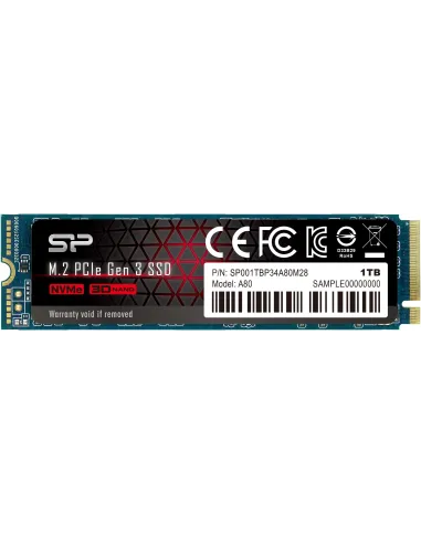 Silicon Power P34A80 1TB SSD M.2 PCIe Gen3x4 NVMe