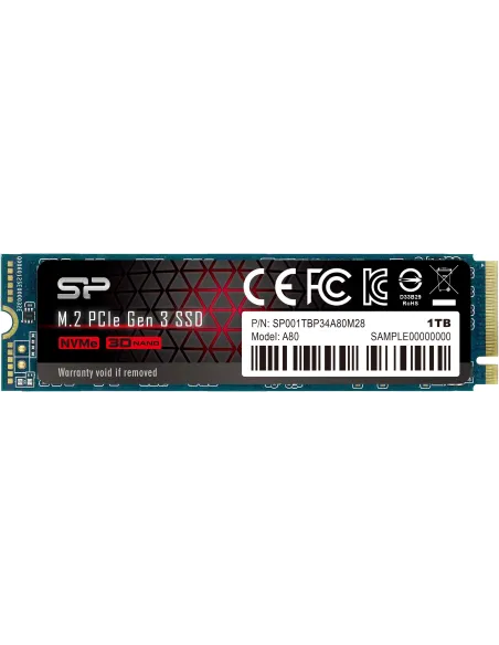 Silicon Power P34A80 1TB SSD M.2 PCIe Gen3x4 NVMe