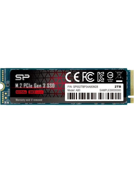 Silicon Power P34A80 2TB SSD M.2 PCIe Gen3x4 NVMe