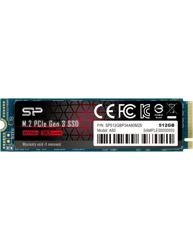 Silicon Power P34A80 512GB SSD M.2 PCIe Gen3x4 NVMe