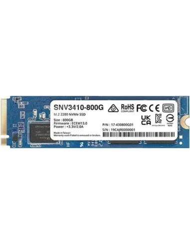 Synology SNV3410-800G SSD M.2 800GB PCIe Gen 3