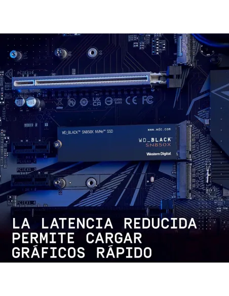 Western Digital Black SN850X SSD 2TB M.2 2280 PCIe Gen4 NVMe con Disipador Térmico