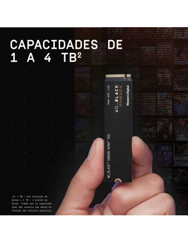 Western Digital Black SN850X SSD 2TB M.2 2280 PCIe Gen4 NVMe con Disipador Térmico