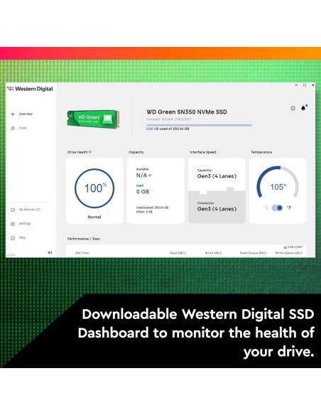 WD Green SN350 SSD M.2 480GB PCIe Gen 3