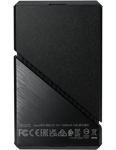 Adata SE920 Disco Duro SSD Externo 1TB USB-C 4.0 Negro