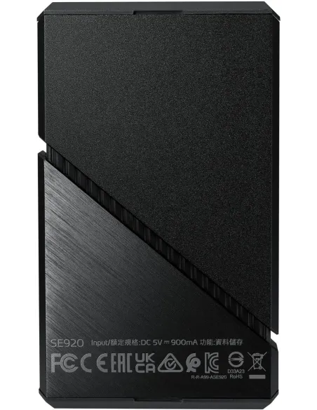 Adata SE920 Disco Duro SSD Externo 1TB USB-C 4.0 Negro