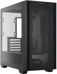 Asus A21 Torre Micro-ATX USB 3.2 con Ventana Negro