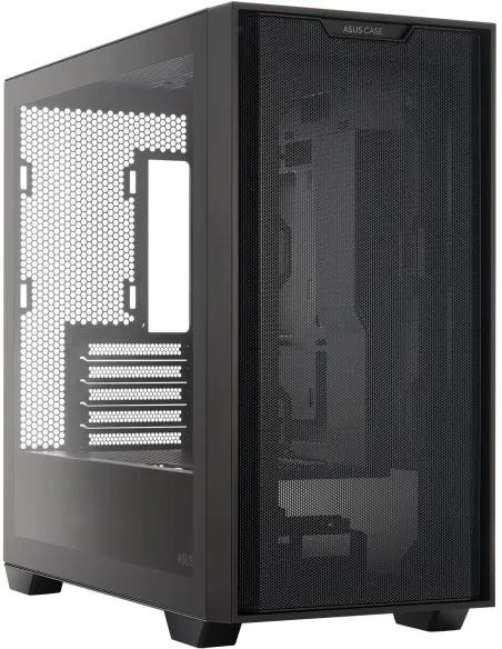 Asus A21 Torre Micro-ATX USB 3.2 con Ventana Negro