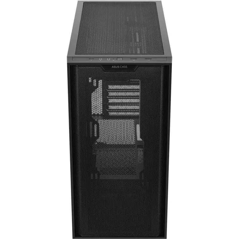 Asus A21 Torre Micro-ATX USB 3.2 con Ventana Negro