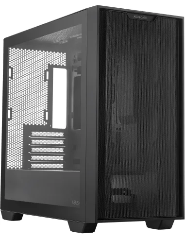 Asus A21 Torre Micro-ATX USB 3.2 con Ventana Negro