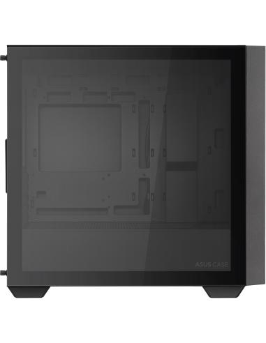 Asus A21 Torre Micro-ATX USB 3.2 con Ventana Negro