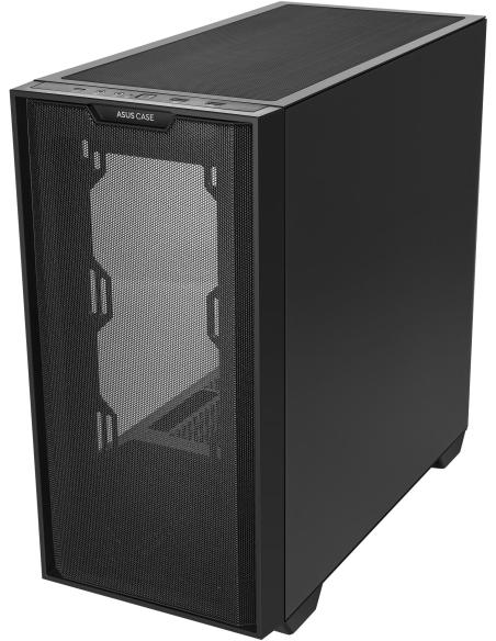 Asus A21 Torre Micro-ATX USB 3.2 con Ventana Negro