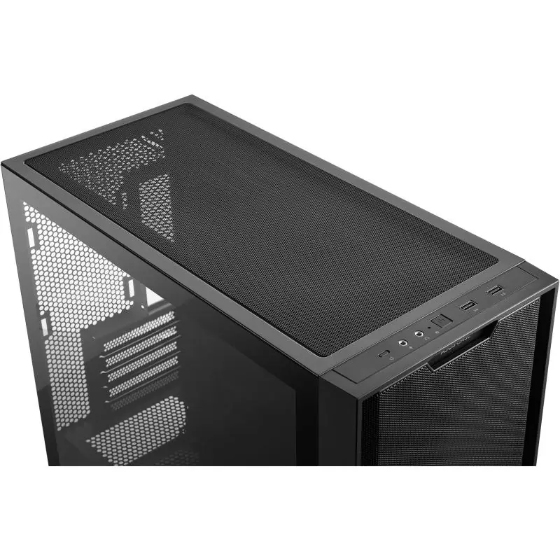 Asus A21 Torre Micro-ATX USB 3.2 con Ventana Negro