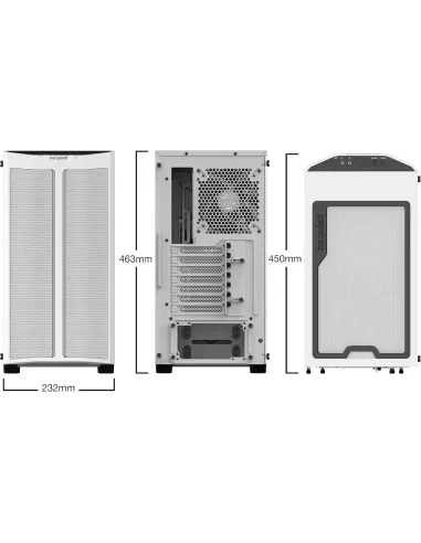 Be Quiet! PURE BASE 500DX Cristal Templado USB 3.0 Blanca