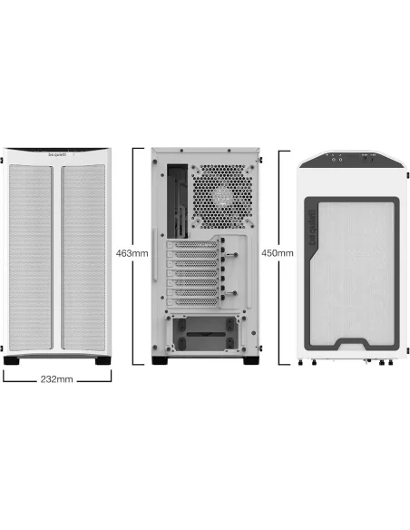 Be Quiet! PURE BASE 500DX Cristal Templado USB 3.0 Blanca