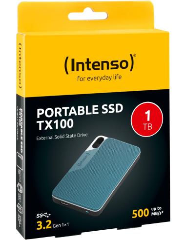 Intenso Portable SSD TX100 1TB USB-C 3.2 Azul