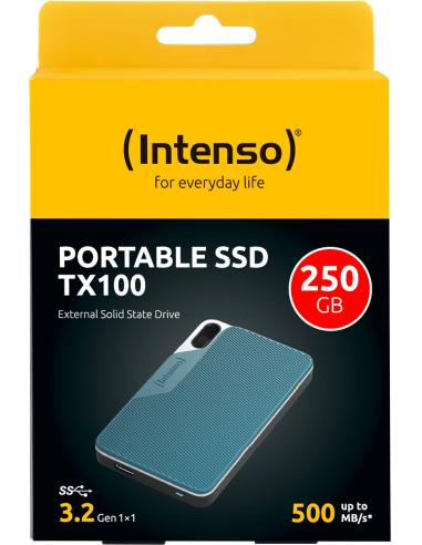 Intenso Portable SSD TX100 250GB USB-C 3.2 Azul