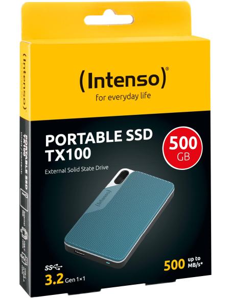 Intenso Portable SSD TX100 500GB USB-C 3.2 Azul