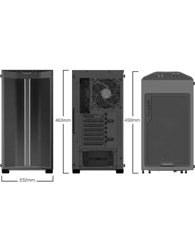 Be Quiet! PURE BASE 500DX Cristal Templado USB 3.0 Negra