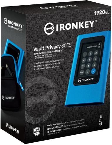 Kingston IronKey Vault Privacy 80 SSD 1920GB externo cifrado Type-C