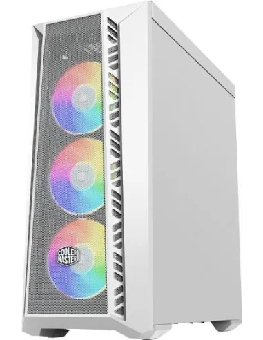 Cooler Master MasterBox MB520 Mesh Midi Tower ARGB Cristal Templado USB-C/3.2 Blanca