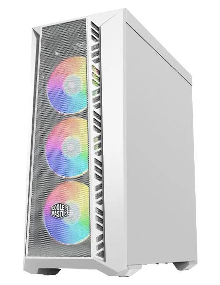 Cooler Master MasterBox MB520 Mesh Midi Tower ARGB Cristal Templado USB-C/3.2 Blanca