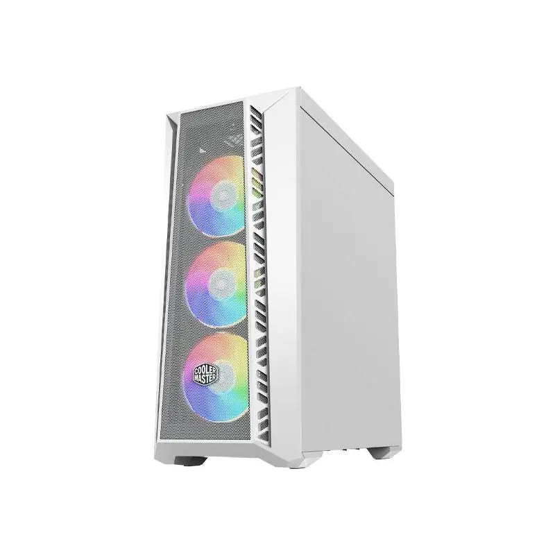 Cooler Master MasterBox MB520 Mesh Midi Tower ARGB Cristal Templado USB-C/3.2 Blanca