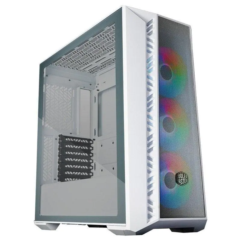 Cooler Master MasterBox MB520 Mesh Midi Tower ARGB Cristal Templado USB-C/3.2 Blanca