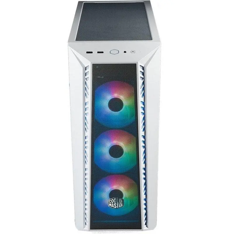 Cooler Master MasterBox MB520 Mesh Midi Tower ARGB Cristal Templado USB-C/3.2 Blanca