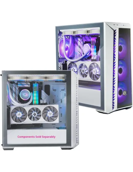 Cooler Master MasterBox MB520 Mesh Midi Tower ARGB Cristal Templado USB-C/3.2 Blanca