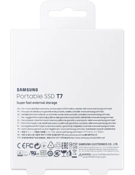 Samsung T7 Disco Duro SSD PCIe NVMe USB 3.2 1TB Azul
