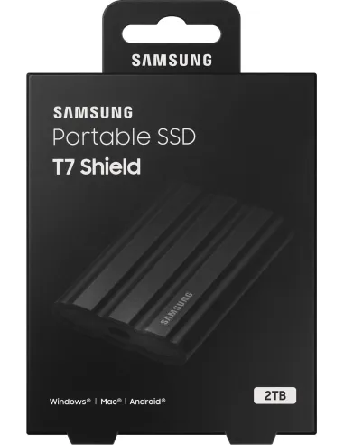 Samsung T7 Shield Disco Duro SSD 2TB USB-C Negro