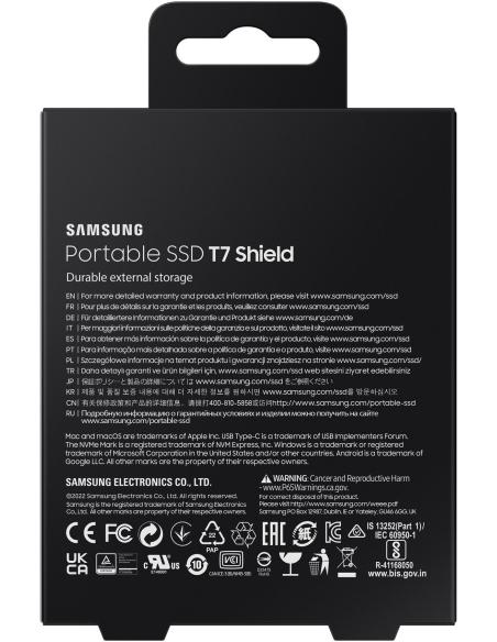 Samsung T7 Shield Disco Duro SSD 4TB USB-C Negro