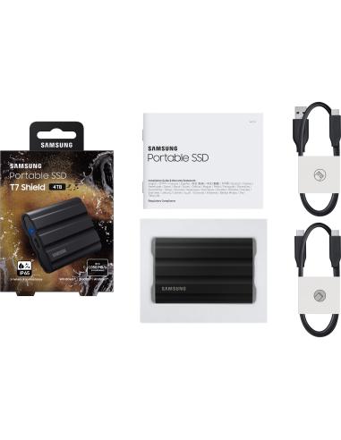 Samsung T7 Shield Disco Duro SSD 4TB USB-C Negro
