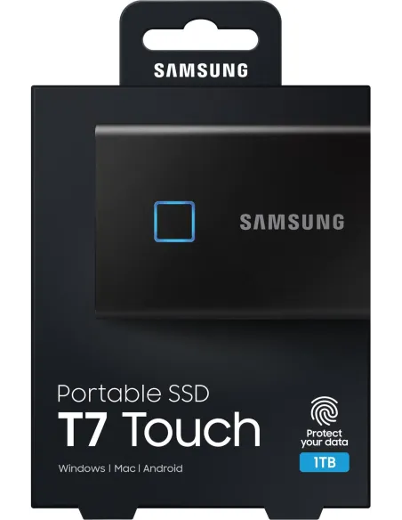 Samsung T7 Touch Disco Duro Externo SSD 1TB USB 3.2 Negro