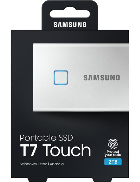 Samsung T7 Touch Disco Duro Externo SSD 2TB USB 3.2 Blanco