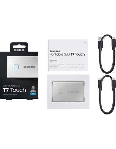 Samsung T7 Touch Disco Duro Externo SSD 2TB USB 3.2 Blanco
