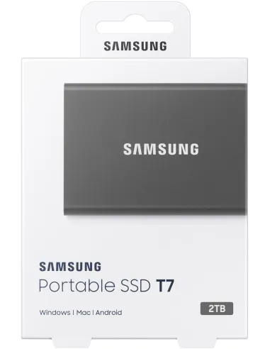 Samsung T7 Touch Disco Duro Externo SSD 2TB USB 3.2 Gris