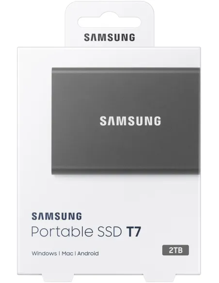 Samsung T7 Touch Disco Duro Externo SSD 2TB USB 3.2 Gris