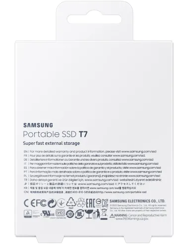 Samsung T7 Touch Disco Duro Externo SSD 2TB USB 3.2 Gris