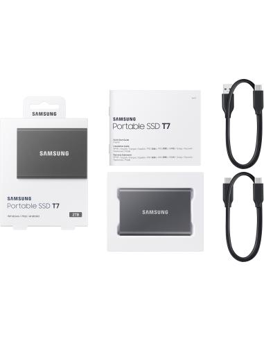 Samsung T7 Touch Disco Duro Externo SSD 2TB USB 3.2 Gris