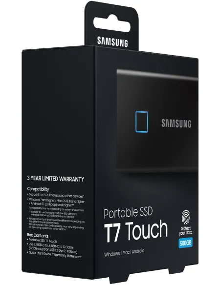 Samsung T7 Touch SSD 500GB Disco USB Externo