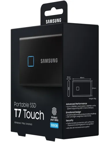 Samsung T7 Touch SSD 500GB Disco USB Externo