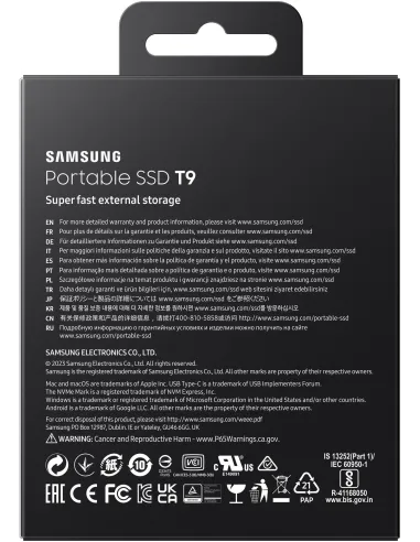 Samsung T9 MU-PG4T0B 4TB USB-C 3.2 Gen 2x2