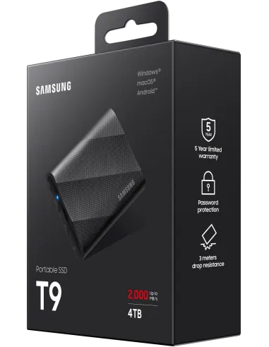Samsung T9 MU-PG4T0B 4TB USB-C 3.2 Gen 2x2