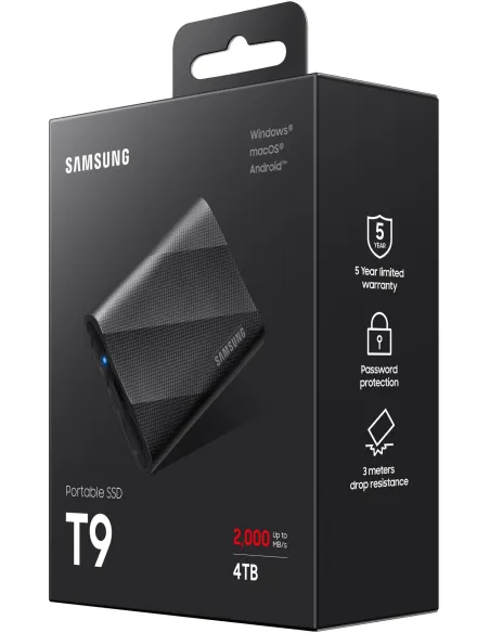 Samsung T9 MU-PG4T0B 4TB USB-C 3.2 Gen 2x2