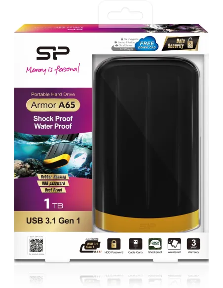 Silicon Power HD A65 1TB 2.5" USB 3.1 Resistente Golpes/Agua