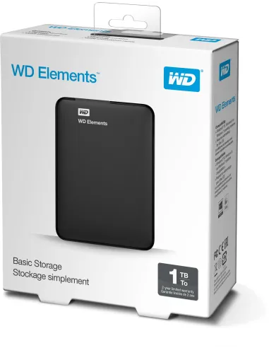 WD Elements HDD 2.5" 1TB USB 3.0 Negro
