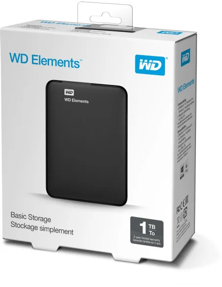 WD Elements HDD 2.5" 1TB USB 3.0 Negro
